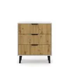Komoda BORG DUO 3s kaszmir / dąb artisan | Mebelbos
