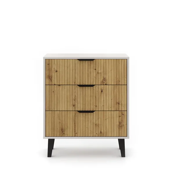 Komoda BORG DUO 3s kaszmir / dąb artisan | Mebelbos