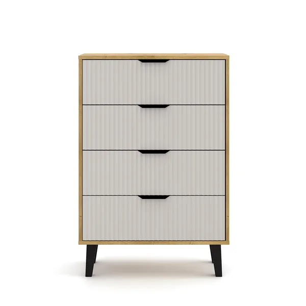 Komoda BORG DUO 4s dąb artisan / kaszmir | Mebelbos