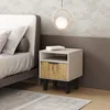 Szafka BORG DUO nocna 1s kaszmir / dąb artisan | Mebelbos — zdjęcie 3 Szafka BORG DUO nocna 1s kaszmir / dąb artisan | Mebelbos — zdjęcie 3