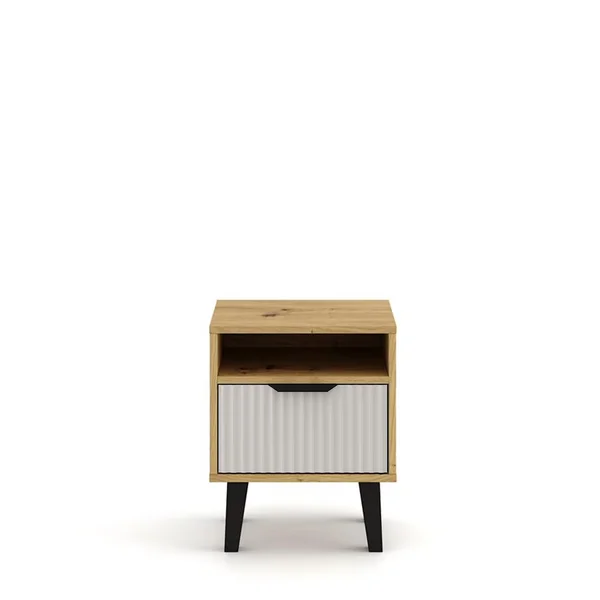 Szafka BORG DUO nocna 1s dąb artisan / kaszmir | Mebelbos Szafka BORG DUO nocna 1s dąb artisan / kaszmir | Mebelbos