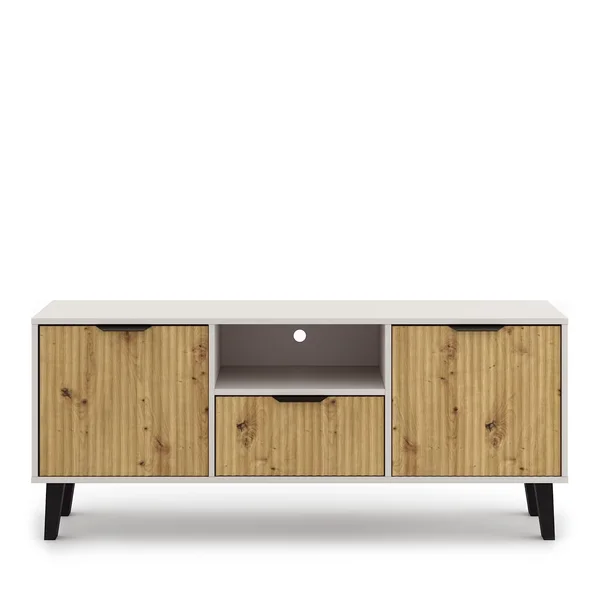 Szafka BORG DUO RTV 2d1s kaszmir / dąb artisan | Mebelbos