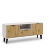 Szafka BORG DUO RTV 2d1s kaszmir / dąb artisan | Mebelbos — zdjęcie 2 Szafka BORG DUO RTV 2d1s kaszmir / dąb artisan | Mebelbos — zdjęcie 2