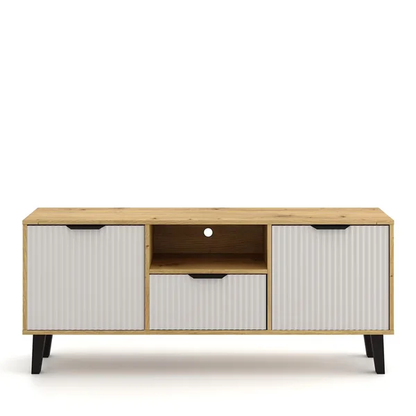 Szafka BORG DUO RTV 2d1s dąb artisan / kaszmir | Mebelbos