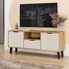 Szafka BORG DUO RTV 2d1s dąb artisan / kaszmir | Mebelbos — zdjęcie 3 Szafka BORG DUO RTV 2d1s dąb artisan / kaszmir | Mebelbos — zdjęcie 3
