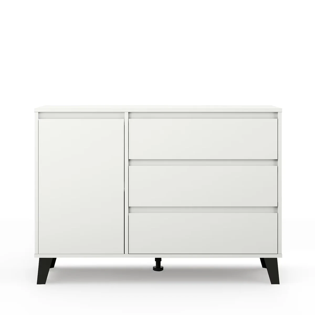 Komoda BORG 1d3s biały [N] (v.3) | Mebelbos