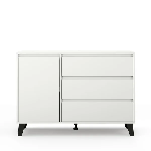 Komoda BORG 1d3s biały [N] (v.3) | Mebelbos