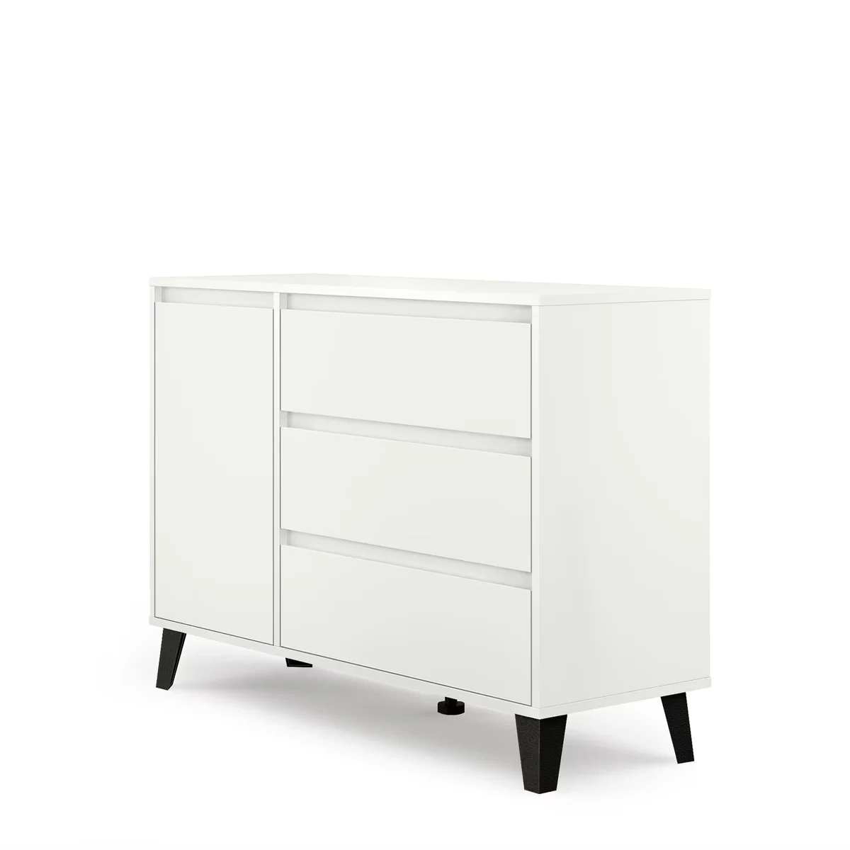 Komoda BORG 1d3s biały [N] (v.3) | Mebelbos — zdjęcie 3