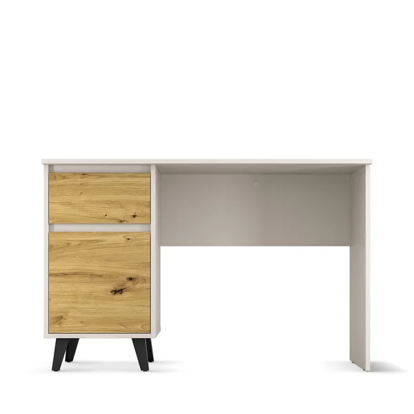 Biurko BORG 1d1s/120 kaszmir / dąb artisan | Mebelbos