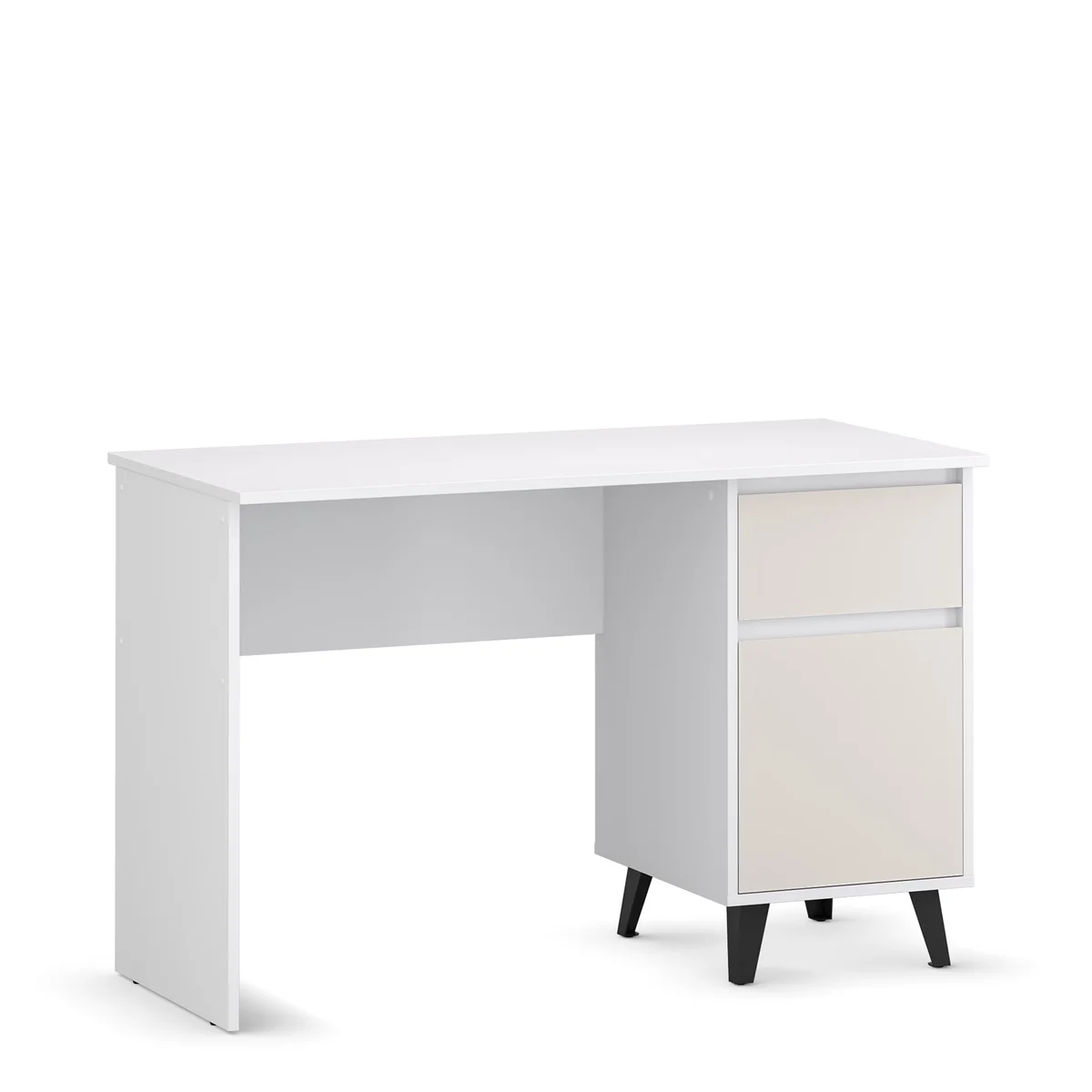 Biurko BORG 1d1s/120 biały / kaszmir | Mebelbos — zdjęcie 4