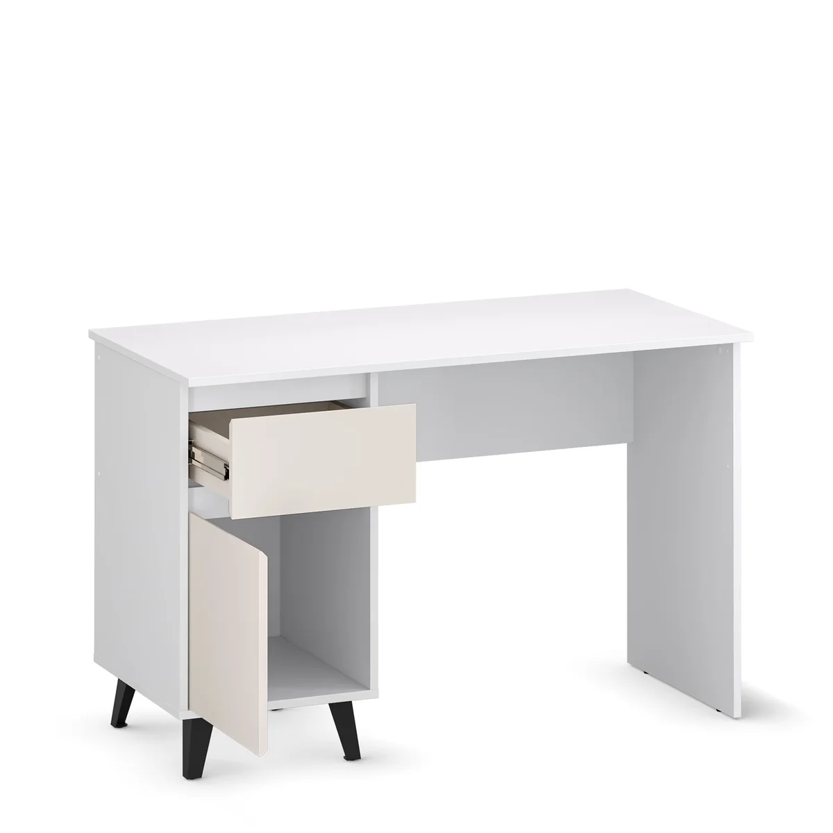 Biurko BORG 1d1s/120 biały / kaszmir | Mebelbos — zdjęcie 6