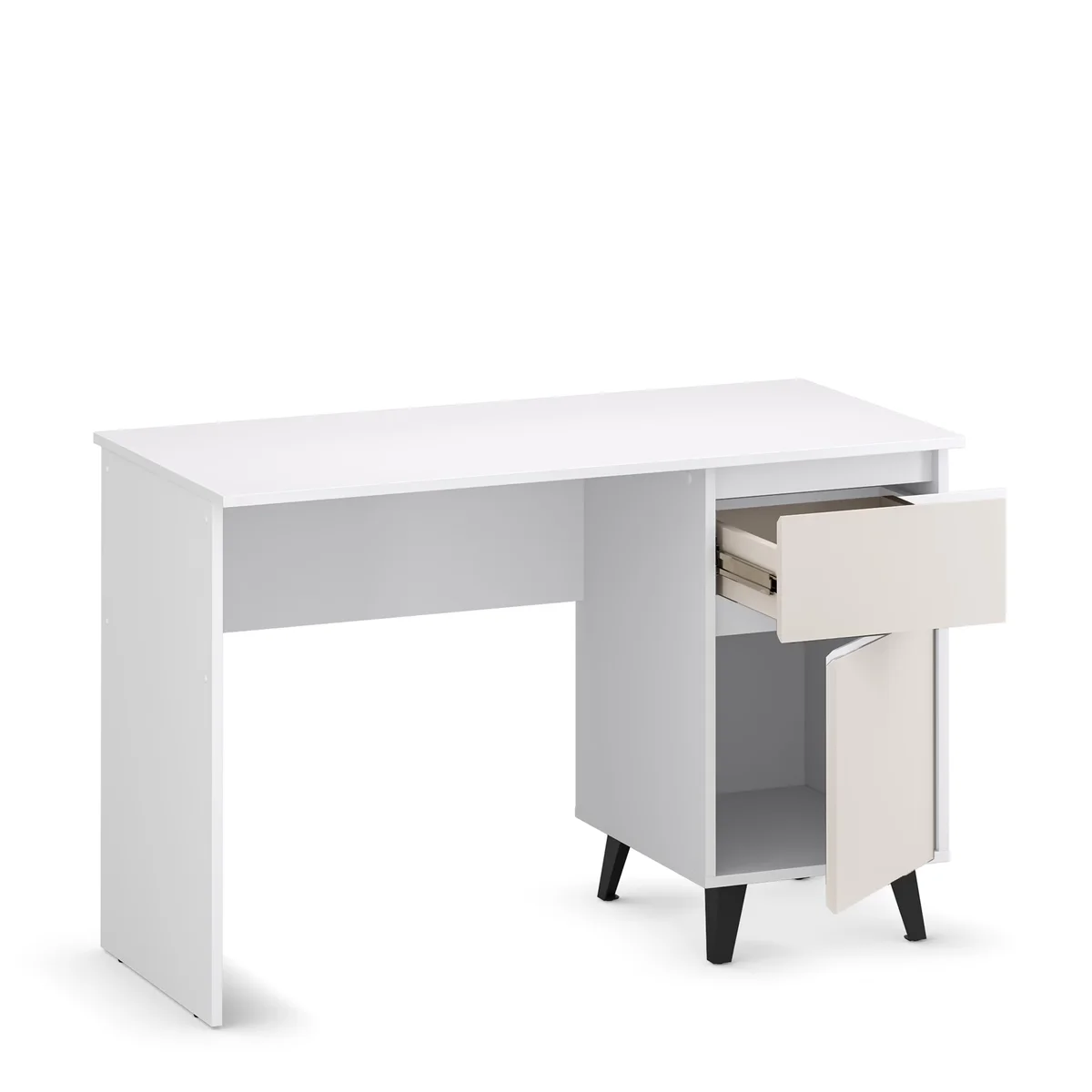 Biurko BORG 1d1s/120 biały / kaszmir | Mebelbos — zdjęcie 7