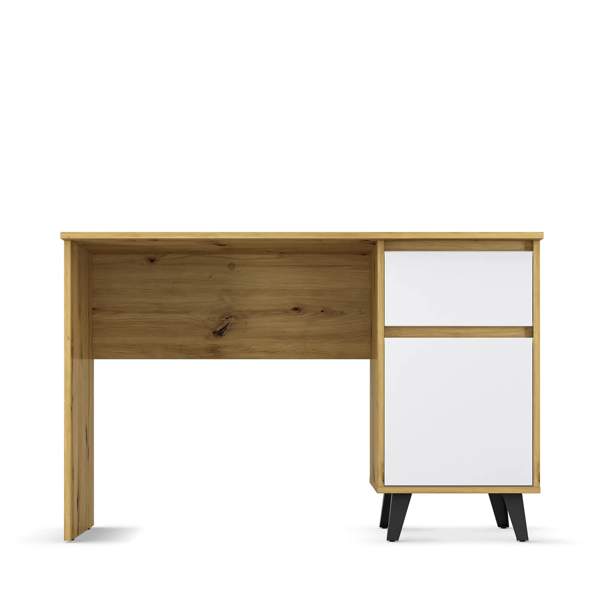 Biurko BORG 1d1s/120 dąb artisan / biały | Mebelbos — zdjęcie 2