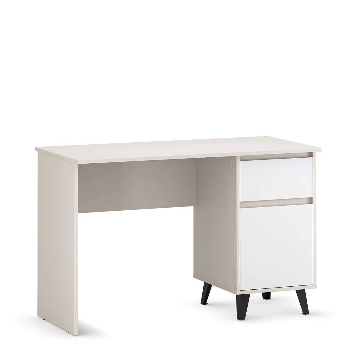 Biurko BORG 1d1s/120 kaszmir / biały | Mebelbos — zdjęcie 4 Biurko BORG 1d1s/120 kaszmir / biały | Mebelbos — zdjęcie 4