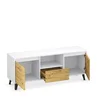 Szafka BORG RTV 2d1s biały / dąb artisan | Mebelbos — zdjęcie 4