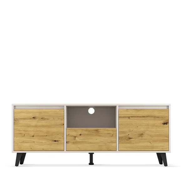 Szafka BORG RTV 2d1s kaszmir / dąb artisan | Mebelbos