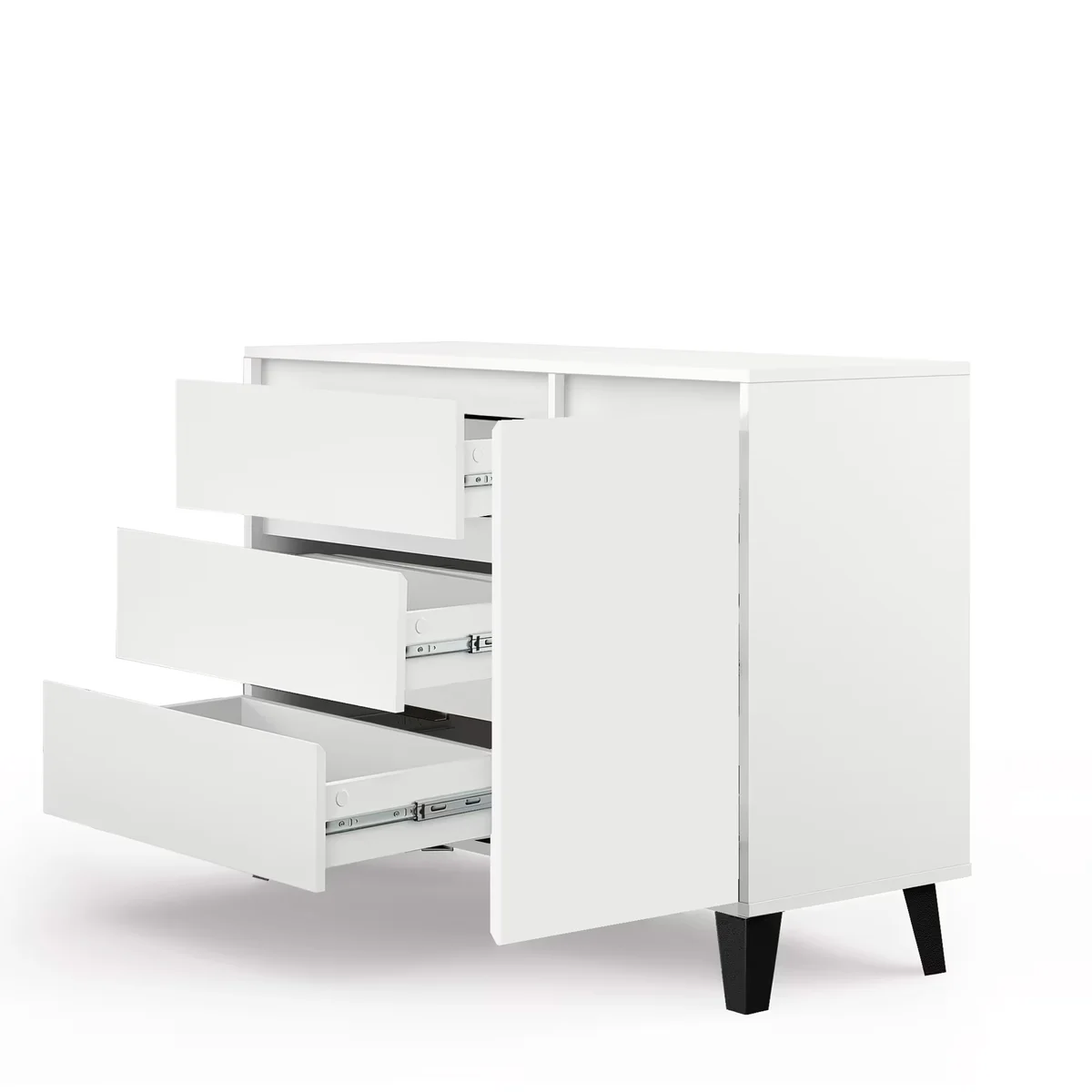 Komoda BORG 1d3s biały [N] (v.3) | Mebelbos — zdjęcie 7