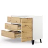 Komoda BORG 1d3s biały / dąb artisan | Mebelbos — zdjęcie 6