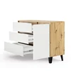 Komoda BORG 1d3s dąb artisan / biały | Mebelbos — zdjęcie 7