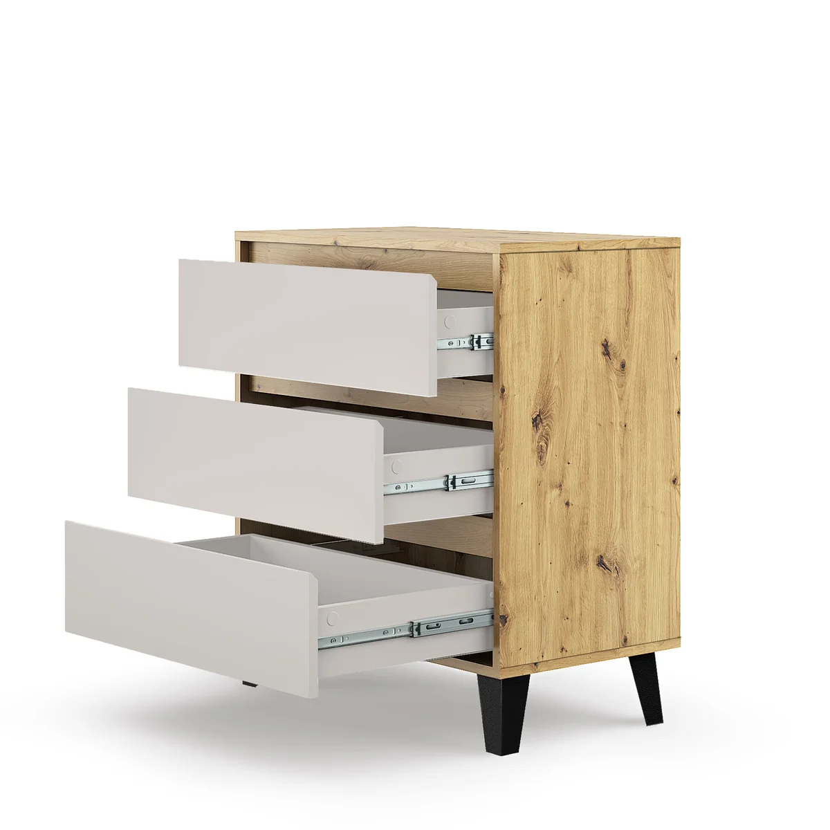 Komoda BORG 3s/70 dąb artisan / kaszmir | Mebelbos — zdjęcie 7 Komoda BORG 3s/70 dąb artisan / kaszmir | Mebelbos — zdjęcie 7