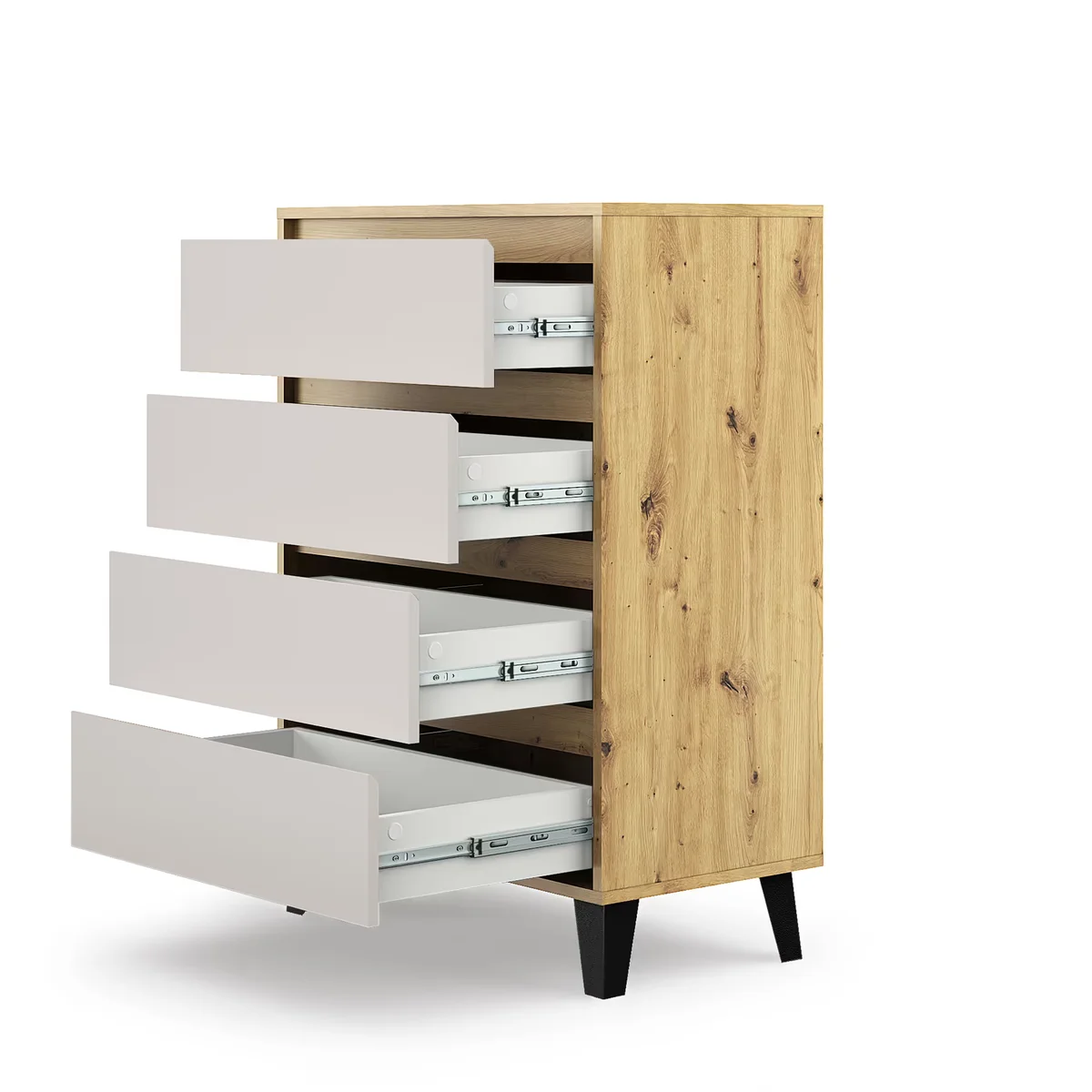 Komoda BORG 4s/70 dąb artisan / kaszmir | Mebelbos — zdjęcie 6 Komoda BORG 4s/70 dąb artisan / kaszmir | Mebelbos — zdjęcie 6