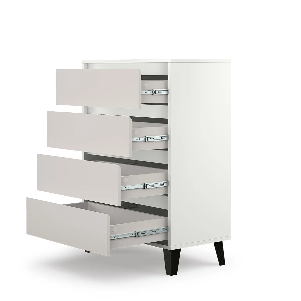 Komoda BORG 4s/70 biały / kaszmir | Mebelbos — zdjęcie 6 Komoda BORG 4s/70 biały / kaszmir | Mebelbos — zdjęcie 6