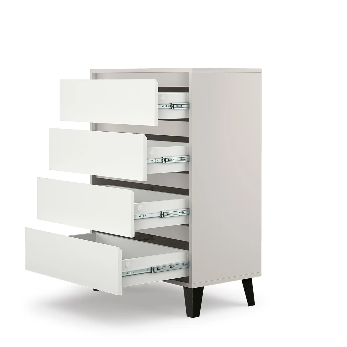 Komoda BORG 4s/70 kaszmir / biały | Mebelbos — zdjęcie 6 Komoda BORG 4s/70 kaszmir / biały | Mebelbos — zdjęcie 6