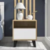 Szafka BORG nocna 1s dąb artisan / biały | Mebelbos — zdjęcie 3