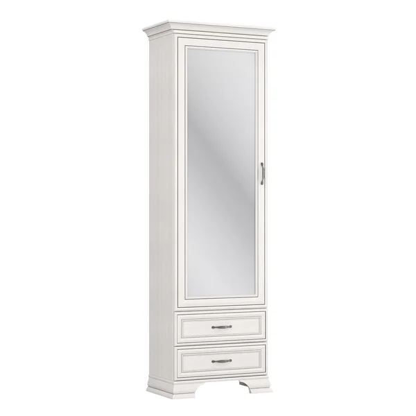 Regał TIFFANY II z lustrem 1d2s fineline crema | Mebelbos