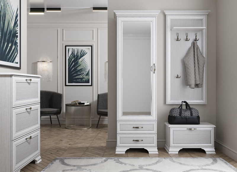 Regał TIFFANY II z lustrem 1d2s fineline crema | Mebelbos — zdjęcie 2 Regał TIFFANY II z lustrem 1d2s fineline crema | Mebelbos — zdjęcie 2