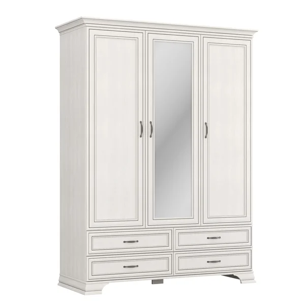 Szafa TIFFANY II z lustrem 3d4s fineline crema | Mebelbos