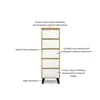 Komoda BORG 5s/40 dąb artisan / biały | Mebelbos — zdjęcie 6 Komoda BORG 5s/40 dąb artisan / biały | Mebelbos — zdjęcie 6
