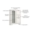 Komoda TIFFANY II z barkiem 1d1w1s1b fineline crema | Mebelbos — zdjęcie 5 Komoda TIFFANY II z barkiem 1d1w1s1b fineline crema | Mebelbos — zdjęcie 5