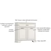 Komoda TIFFANY II 2d1s fineline crema | Mebelbos — zdjęcie 5