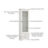 Witryna TIFFANY II 1w2s fineline crema | Mebelbos — zdjęcie 7