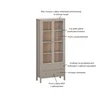 Witryna KLEO 2w2s [V] taupe | Mebelbos — zdjęcie 6