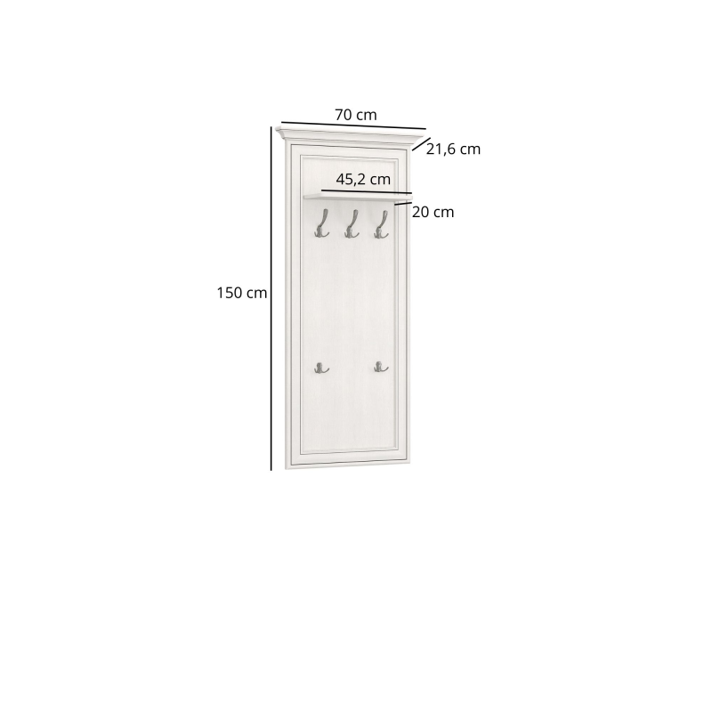 Panel TIFFANY II przedpokojowy fineline crema | Mebelbos — zdjęcie 3
