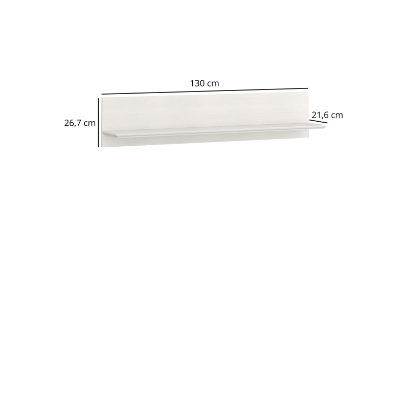 Półka TIFFANY II 130 fineline crema | Mebelbos — zdjęcie 3 Półka TIFFANY II 130 fineline crema | Mebelbos — zdjęcie 3