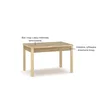 Stół MORIS rozkładany 120/160 dąb artisan | Mebelbos — zdjęcie 6
