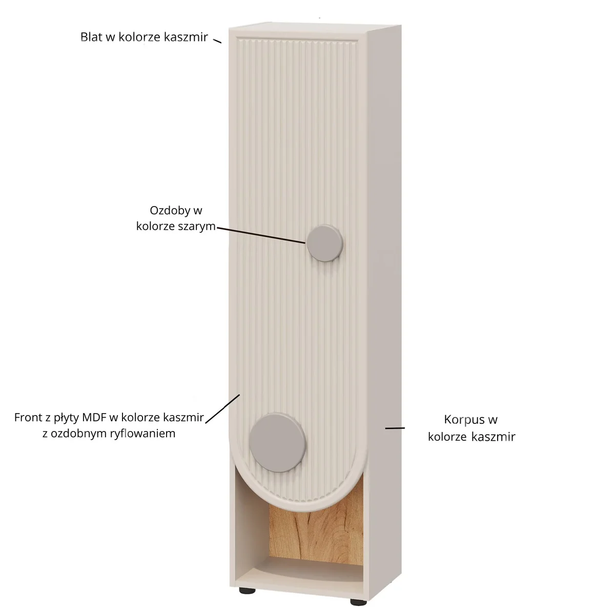 Regał PING wielofunkcyjny wysoki 1d kaszmir | Mebelbos — zdjęcie 5 Regał PING wielofunkcyjny wysoki 1d kaszmir | Mebelbos — zdjęcie 5