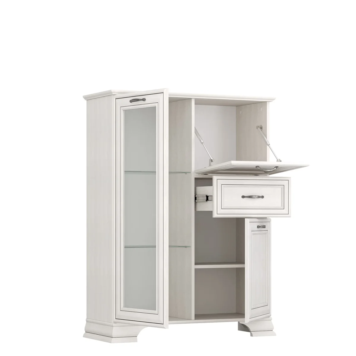 Komoda TIFFANY II z barkiem 1d1w1s1b fineline crema | Mebelbos — zdjęcie 4 Komoda TIFFANY II z barkiem 1d1w1s1b fineline crema | Mebelbos — zdjęcie 4
