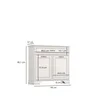Komoda TIFFANY II 2d1s fineline crema | Mebelbos — zdjęcie 3