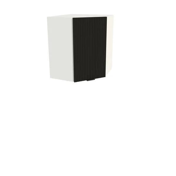 Szafka kuchenna BOSTON GNWU-60 biały / Ryfla PVC czarny mat | Mebelbos