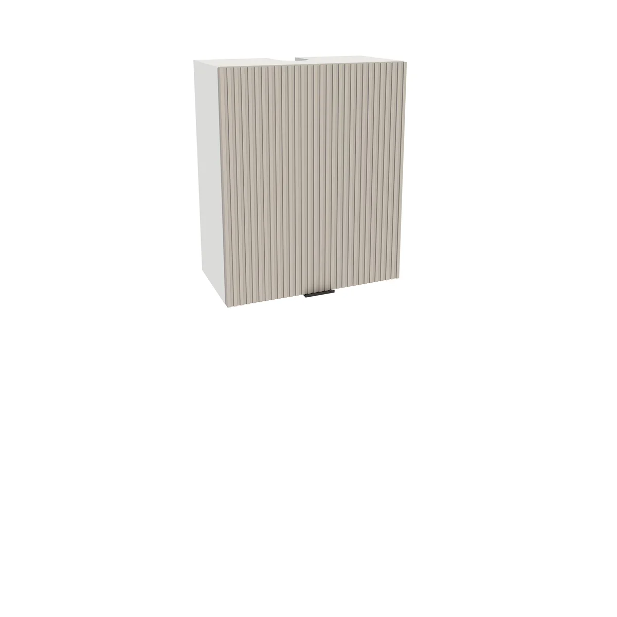 Szafka kuchenna BOSTON GOK-60 okap biały / Ryfla PVC kaszmir mat | Mebelbos