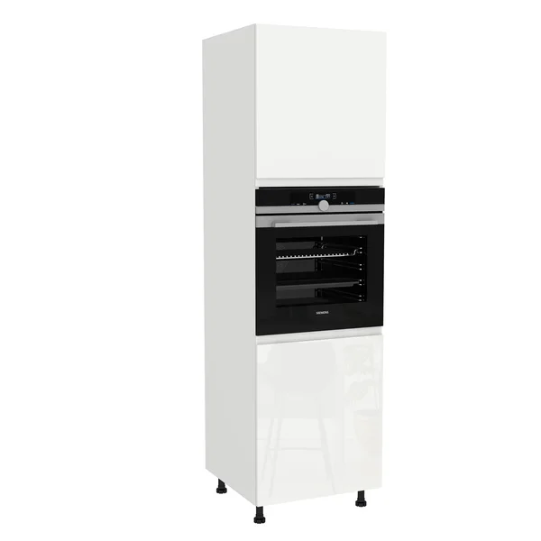 Szafka kuchenna BOSTON DP-60-197 biały / Tafla B akryl biały połysk | Mebelbos