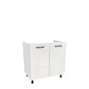 Szafka kuchenna BOSTON D2Z-80 biały / Tafla akryl biały połysk | Mebelbos