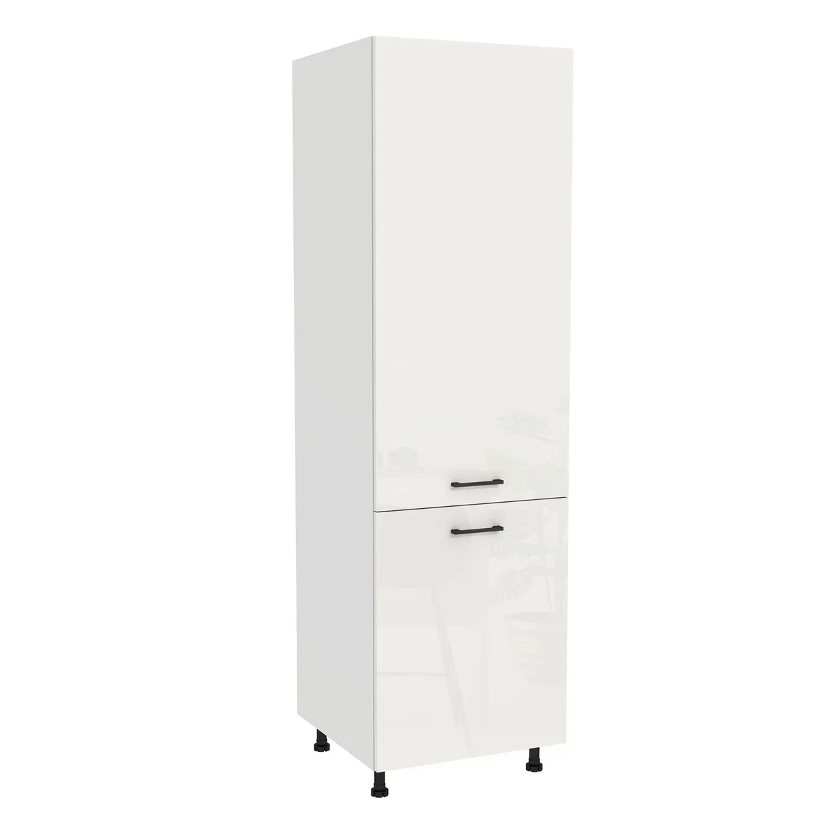 Szafka kuchenna BOSTON DL-60-197 biały / Tafla akryl biały połysk | Mebelbos