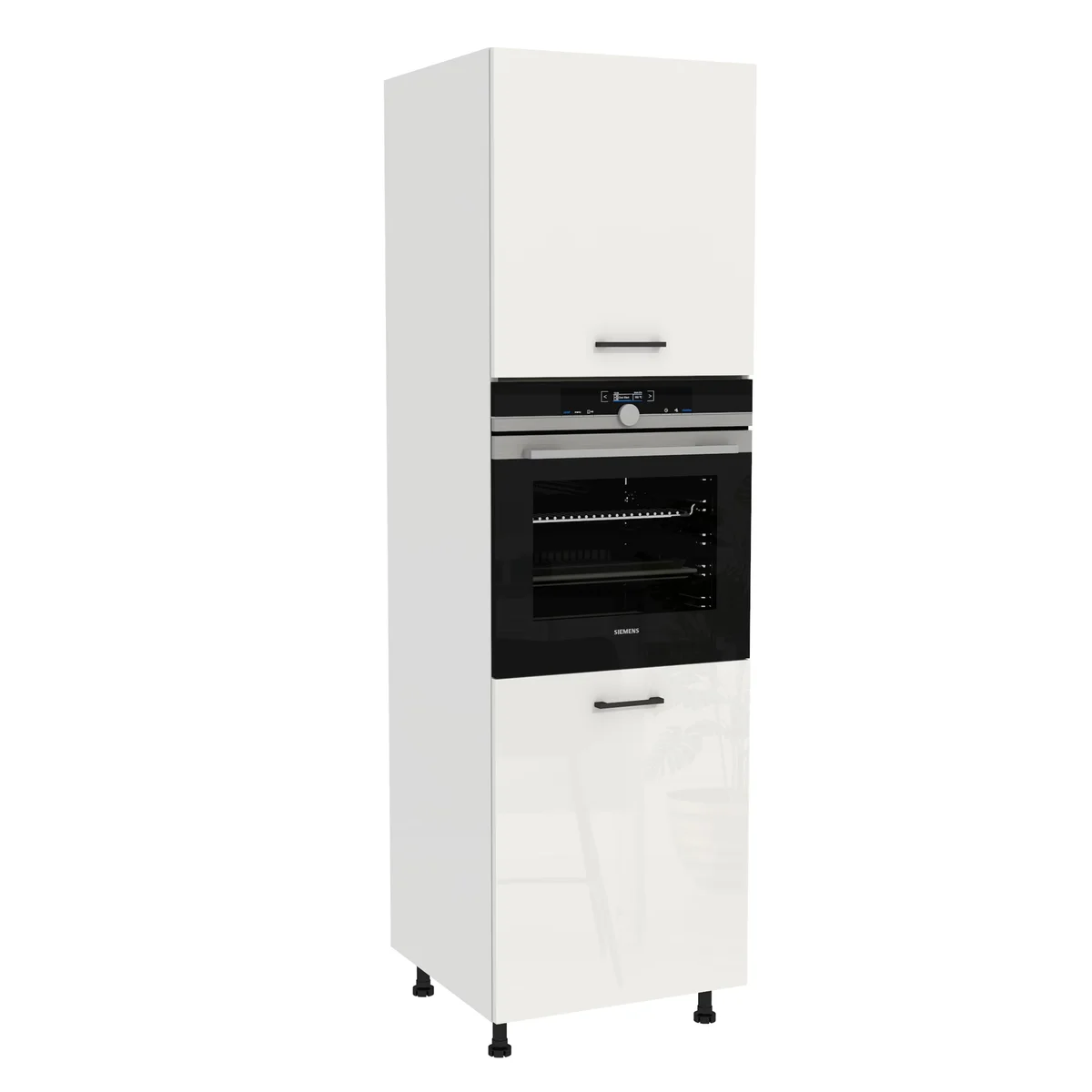 Szafka kuchenna BOSTON DP-60-197 biały / Tafla akryl biały połysk | Mebelbos