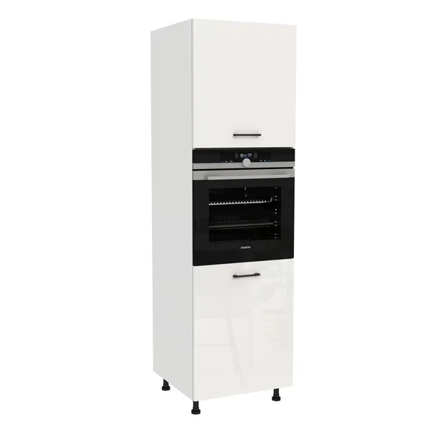 Szafka kuchenna BOSTON DP-60-197 biały / Tafla akryl biały połysk | Mebelbos