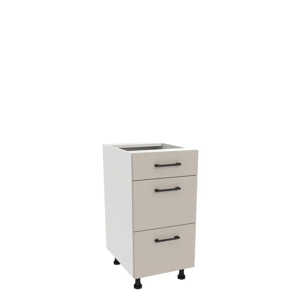 Szafka kuchenna BOSTON DSH-40-2W-1N biały / Tafla kaszmir | Mebelbos